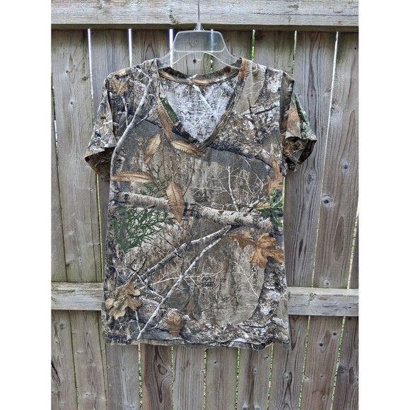 Realtree Tops - T-Shirt Tee Realtree Edge Brown Camo Women's 2XL XXL 20 Lincoln Outfitters